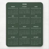 Tapis De Souris Simple Yet Elegant 2026 Calendar | Mousepad (Devant)