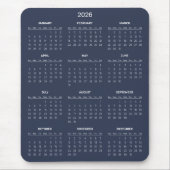 Tapis De Souris Simple Yet Elegant 2026 Calendar | Mousepad (Devant)