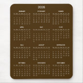 Tapis De Souris Simple Yet Elegant 2026 Calendar | Mousepad (Devant)