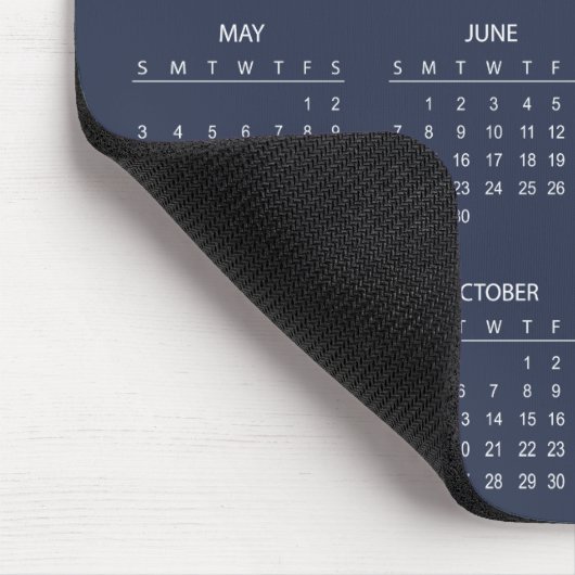 Tapis De Souris Simple Yet Elegant 2026 Calendar | Mousepad (Coin)