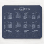 Tapis De Souris Simple Yet Elegant 2026 Calendar | Mousepad (Devant)