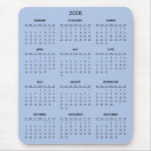 Tapis De Souris Simple Yet Elegant 2026 Calendar | Mousepad (Devant)