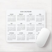 Tapis De Souris Simple Yet Elegant 2026 Calendar | Mousepad (Avec souris)