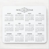 Tapis De Souris Simple Yet Elegant 2026 Calendar | Mousepad (Devant)