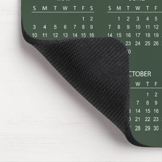 Tapis De Souris Simple Yet Elegant 2026 Calendar | Mousepad (Coin)