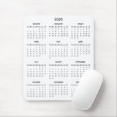 Tapis De Souris Simple Yet Elegant 2026 Calendar | Mousepad (Avec souris)
