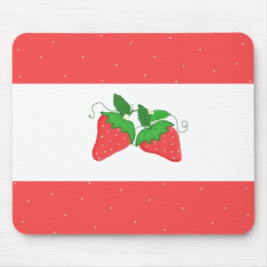 Tapis De Souris Simplement des fraises (Devant)