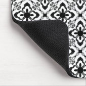Tapis De Souris Simplement éblouissant Damask Mousepad, noir et bl (Coin)