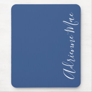 Tapis De Souris Simplement élégant classique bleu personnalisé