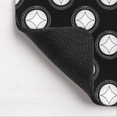 Tapis De Souris Simplement Rivaliser Mousepad, noir et blanc (Coin)