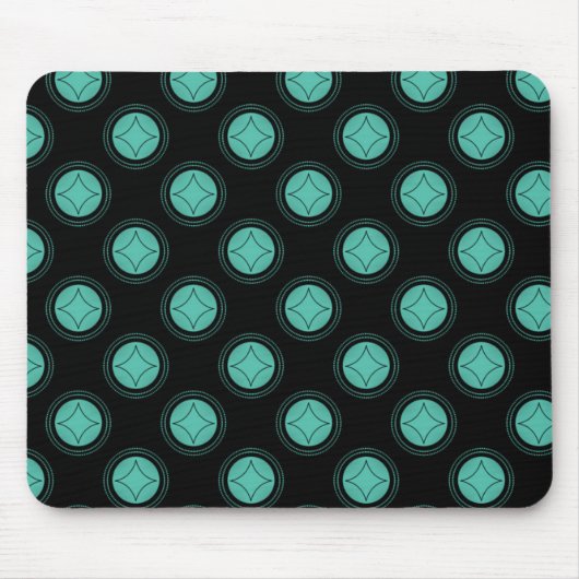 Tapis De Souris Simplement Riveting Mousepad, Turquoise (Devant)