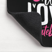 Tapis De Souris Simplement une fille qui aime le skateboard drôle (Coin)