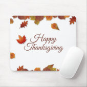 Tapis De Souris Simples feuilles d'automne Thankesgiving | Mousepa (Avec souris)