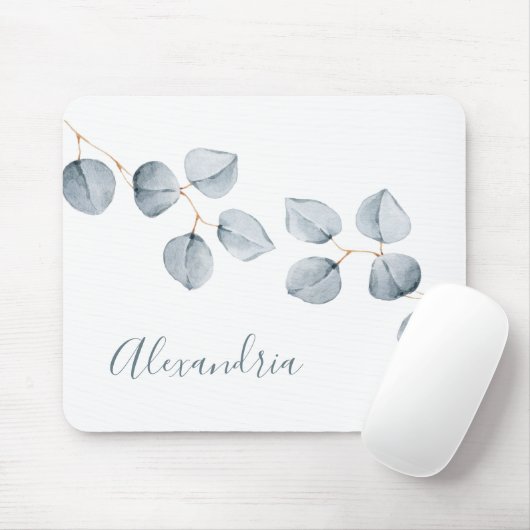 Tapis De Souris Simplicité d'eucalyptus (Avec souris)