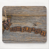 Tapis De Souris Simplicité Letterpress (Devant)