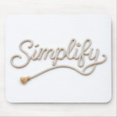 Tapis De Souris Simplifier le texte de corde (Devant)