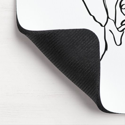 Tapis De Souris Simply Weimaraner : Personnalisez Votre Message ! (Coin)