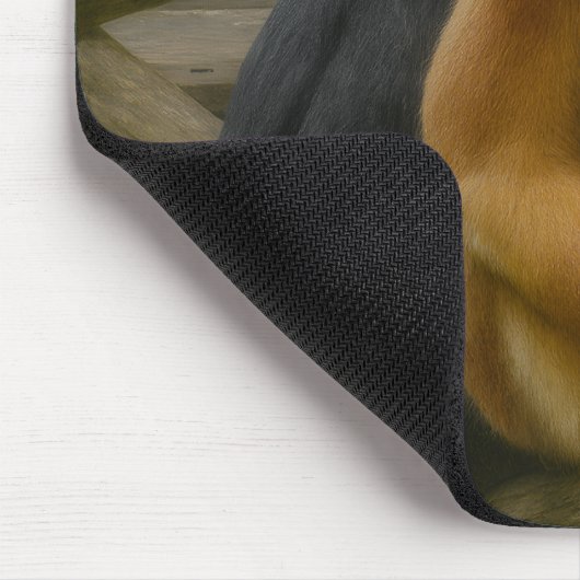 Tapis De Souris Singe à nez serré dans le refuge des bois (Coin)