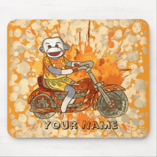 Tapis De Souris Singe Chaussette Motard