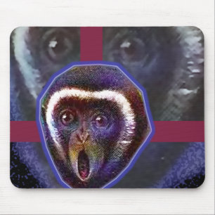 Tapis De Souris Singe effrayé