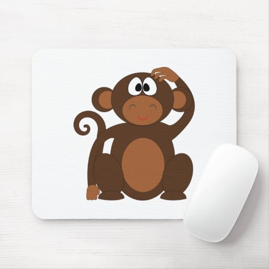 Tapis De Souris Singe mignon (Avec souris)