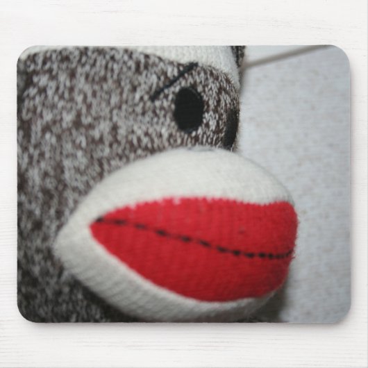 Tapis De Souris Singe Mousepad de chaussette (Devant)