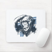 Tapis De Souris Singe pénitencier du chimpanzé (Avec souris)