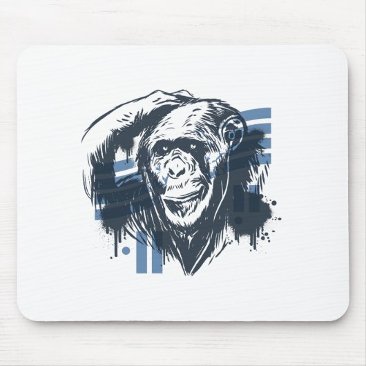 Tapis De Souris Singe pénitencier du chimpanzé (Devant)