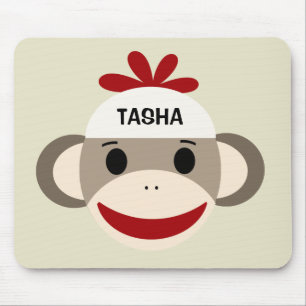 Tapis De Souris Singe personnalisé Mousepad de chaussette pour de