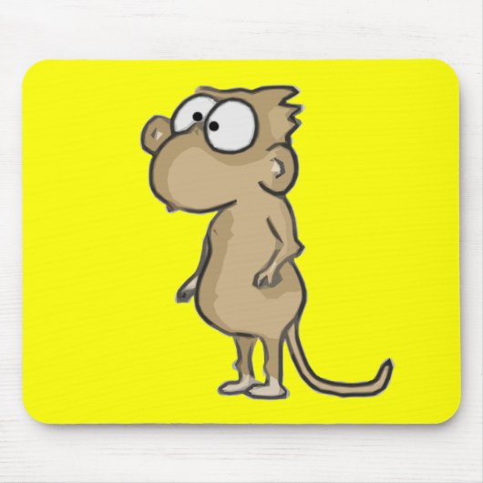 Tapis De Souris Singe potelé Mousepad (Devant)