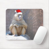 Tapis De Souris Singes et babouins de Noël (Avec souris)