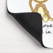Tapis De Souris Singes mignons - l'amour vrai vient le long une (Coin)