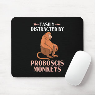 Tapis De Souris Singes Nasiques Drôles Singes au Long Nez