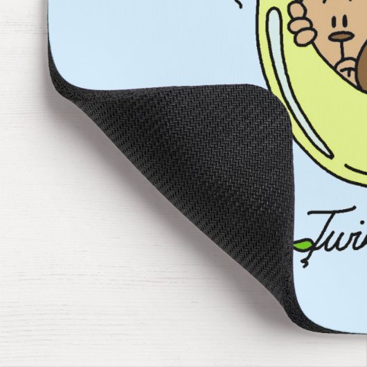 Tapis De Souris Singes Papa de jumeaux T-shirts et cadeaux (Coin)