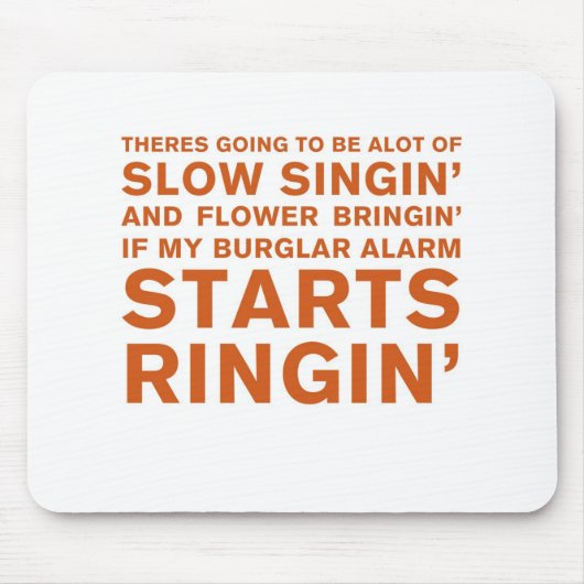 Tapis De Souris Singin lent (Devant)