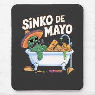 Tapis De Souris Sinko de Mayo Cinco De Mayo Cactus Drôle