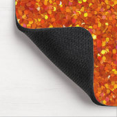 Tapis De Souris Sinopia Orange Parties scintillant (Coin)