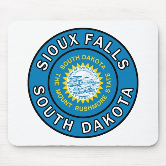 Tapis De Souris Sioux Falls Dakota du Sud (Devant)