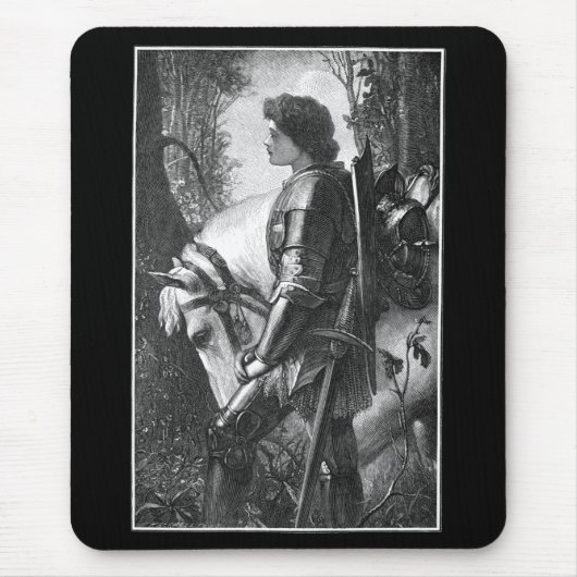 Tapis De Souris Sir Galahad - G.F. Watts gravé par H.W. Peckwell (Devant)