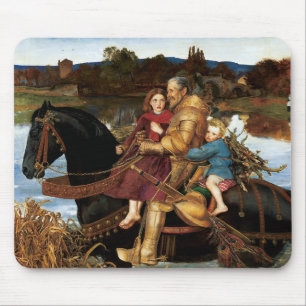 Tapis De Souris Sir Isumbras à la Ford c. 1857 par John Millais