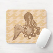 Tapis De Souris Sirène assise (Avec souris)