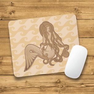 Tapis De Souris Sirène assise