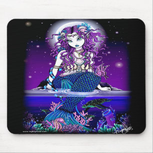 Tapis De Souris Sirène crépusculaire Mousepad de lune d'Uxia