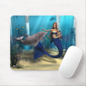 Tapis De Souris Sirène et dauphin (Avec souris)