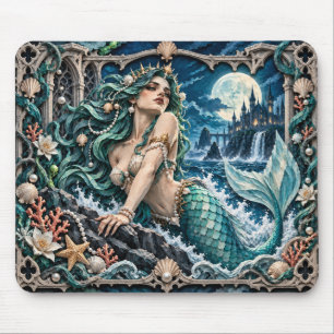 Tapis De Souris Sirène, Monstre de découpe de papier