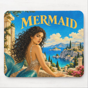Tapis De Souris Sirène, Monstre de Fantastique Gothique