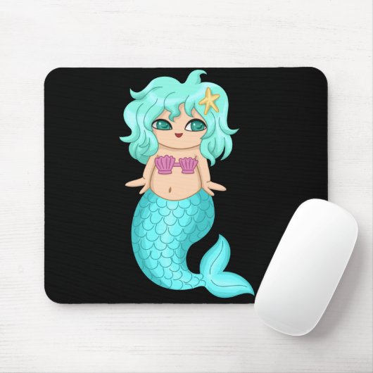 Tapis De Souris Sirène Mousepad (Avec souris)