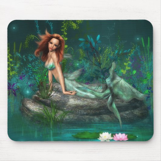 Tapis De Souris Sirène Mousepad d'Adventurine (Devant)