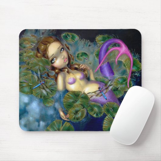 Tapis De Souris Sirène" Mousepad "de libellule (Avec souris)