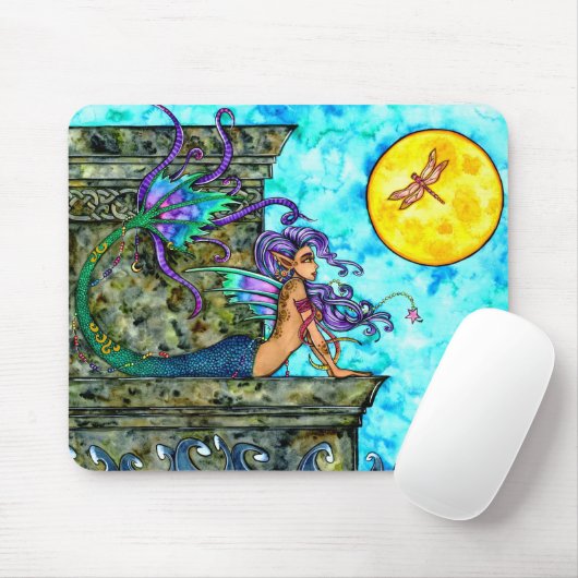 Tapis De Souris Sirène Mousepad désirant ardemment (Avec souris)